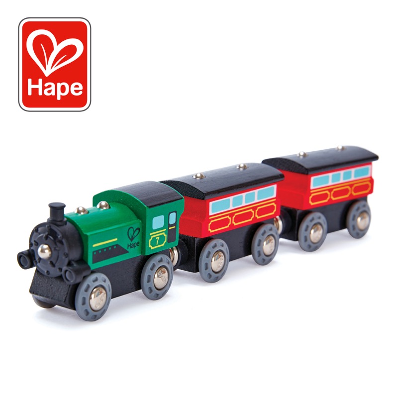 Hape Steam-Era Penumpang Train | Locomotive Train Play Set untuk Kanak-kanak, 3 tahun +