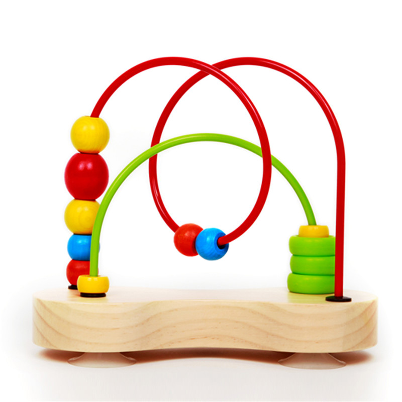 Labirin Manik Kayu Bubble Hape Double | Teka-teki Pendidikan Wire Roller Coaster Menyusun Teka-teki Pembangunan Awal Mainan Untuk Bayi dan Kanak-kanak yang memenangi anugerah