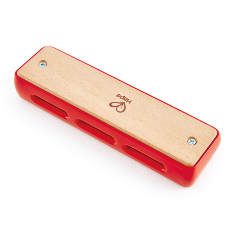 Hape Blues harmonica | 10 lubang mainan alat muzik kayu untuk kanak-kanak, merah