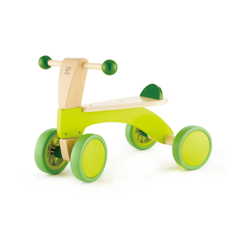 Hape Scoot Around Ride on Wood Bike | Anugerah memenangi empat beroda to bease bease bike mainan untuk kanak-kanak dengan roda getah, hijau terang