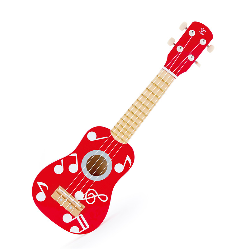 Ukulele Mainan Kayu Kanak-kanak Hape |Alat Muzik 21 Inci dengan Bunyi Rancak Dan Tali Nilon Boleh Ditala